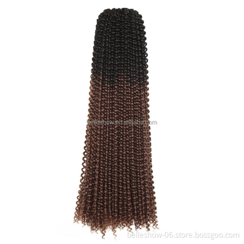 Hot sell passion twist hair 1water wave passion twists Synthetic Hair braiding 22inch ombre passion twist crochet